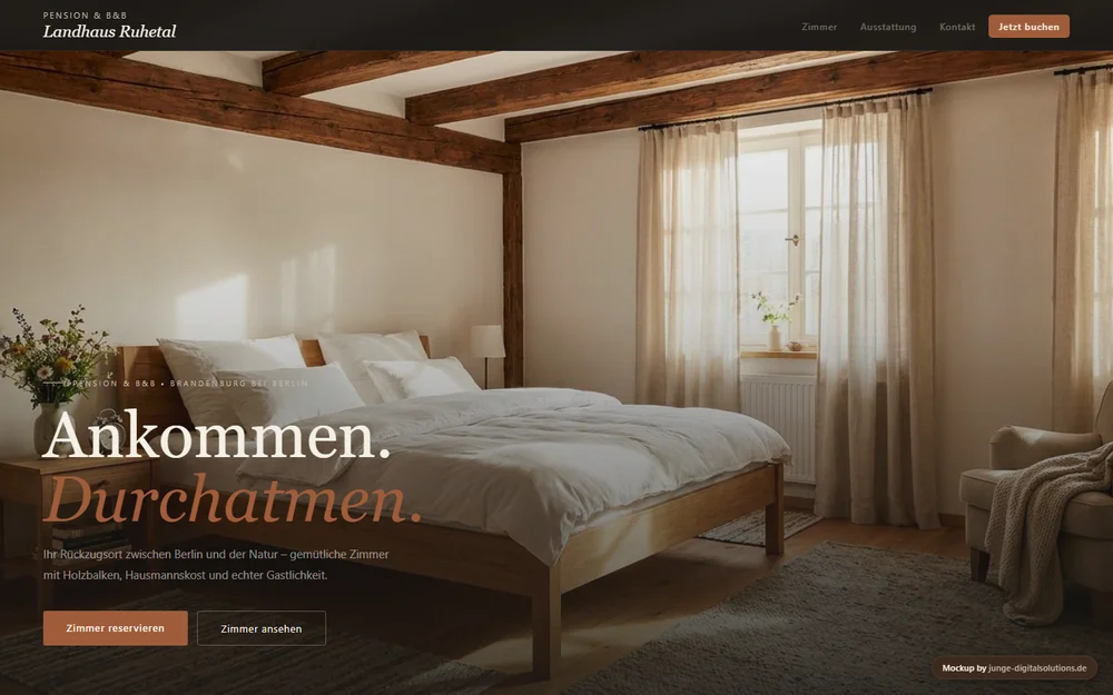Website-Entwurf für Pension
